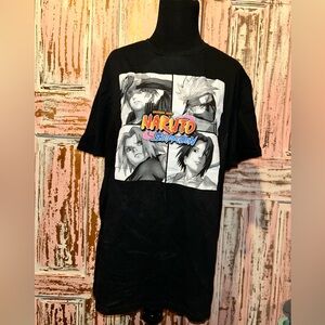 Naruto Shippuden Black Graphic Tee Anime